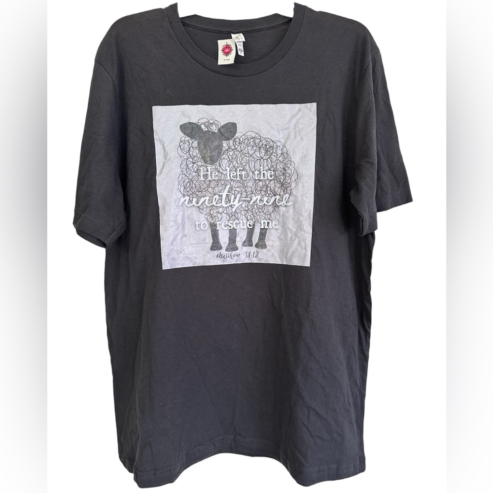 Hope Message T-Shirt Size XL Unisex 
“He left the ninety nine to rescue me”